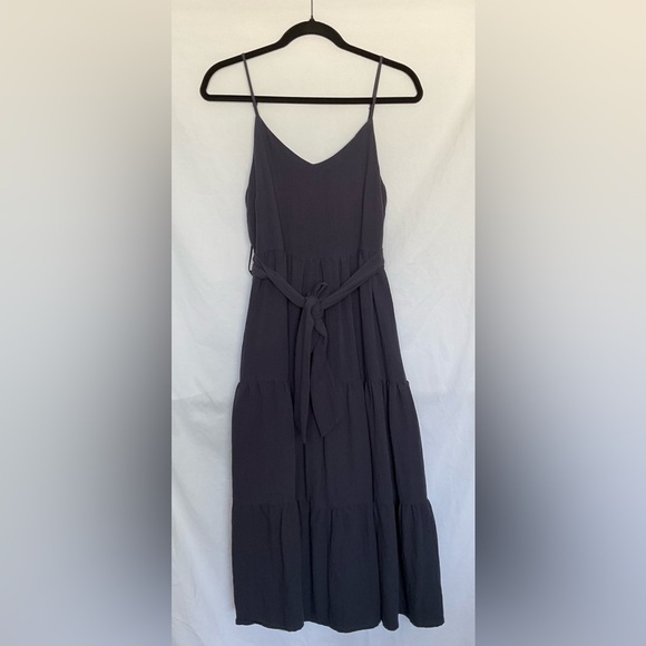 Moon River Blue Halter Maxi Sundress - Picture 1 of 5